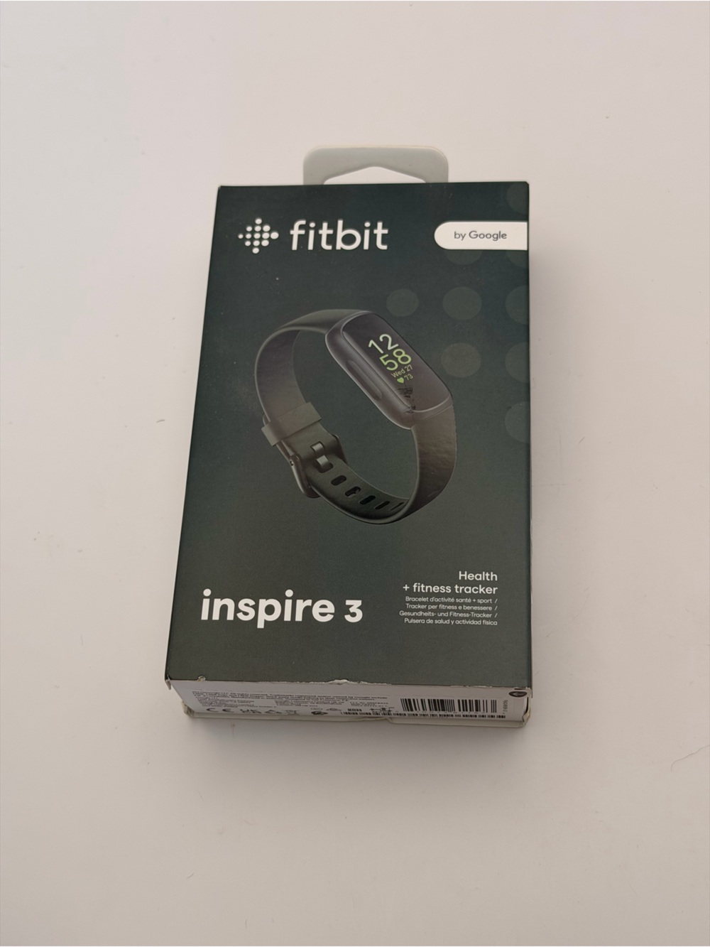 Fitbit Inspire 3, Full set, Charger included, Black, New, Fitness Tracker